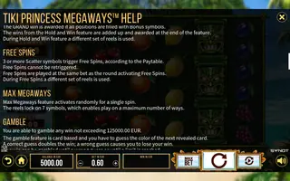 Tiki Princess Megaways – Game rules