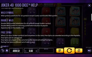 Joker 40 1000 Dice – Game rules