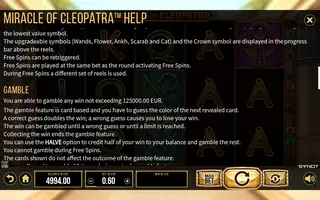 Miracle of Cleopatra – Game rules
