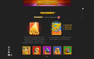 Magic Mummy MEGAWAYS – Game rules