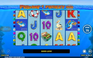 Fishin’ Frenzy: Even Bigger Catch – Free spins