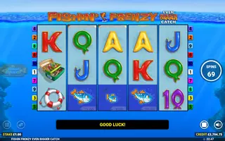 Fishin’ Frenzy: Even Bigger Catch – Free spins