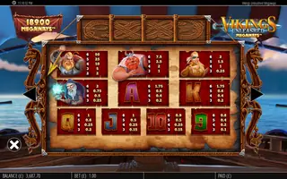 Vikings Unleashed Megaways – Paytable