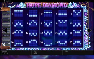 Hope Diamond – Paytable