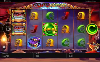 Genie Jackpots Wishmaker – Winning spin