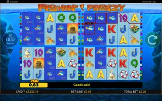 Fishin Frenzy Power 4 Slots – Winning spin