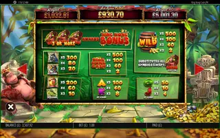 King Kong Cash Jackpot King – Paytable