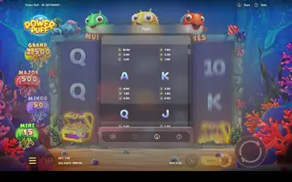 Power Puff – Paytable