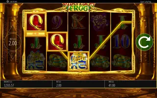 Super Lucky Frog – Feature in play
