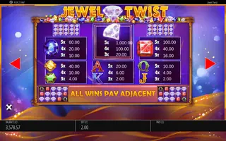 Jewel Twist – Paytable