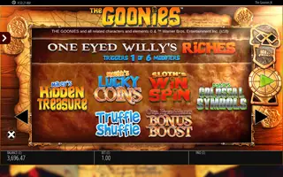 The Goonies Jackpot King – Game rules