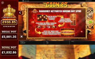 The Goonies Jackpot King – Game rules