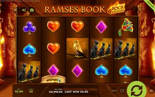 Ramses Book Rock Edition – Winning spin