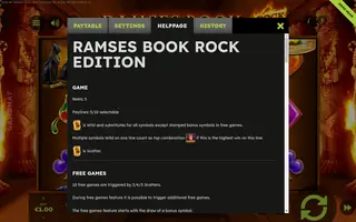 Ramses Book Rock Edition – Game rules
