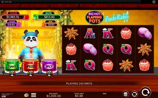 Big Hot Flaming Pots Panda Riches – Base game