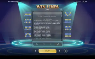 Cash Volt Supercharged – Game rules