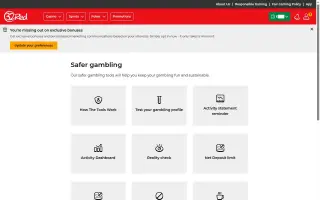 32Red Casino – Safer gambling tools (logged in)