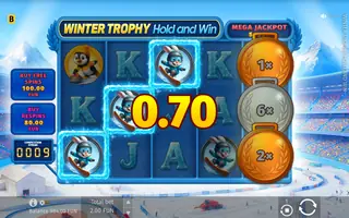 Winter Trophy Hold and Win – Feature in play