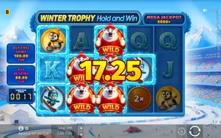 Winter Trophy Hold and Win – Feature in play