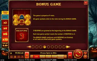 Haunted Coins x5000 – Game rules