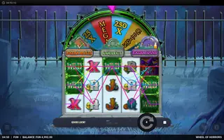 Wheel of Horrors – Feature in play