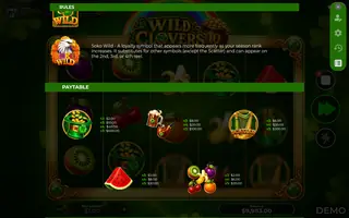 Wild Clovers 10 – Paytable