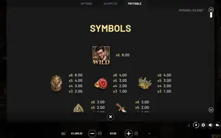 The Collector – Paytable