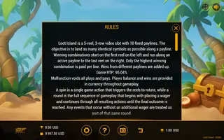 Loot Island – Game rules