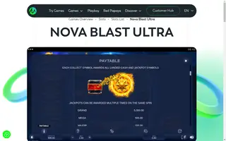 Nova Blast Ultra – Paytable