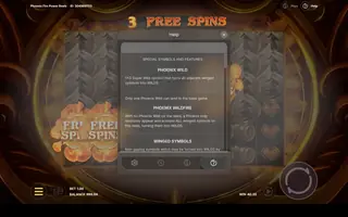 Phoenix Fire Power Reels – Game rules