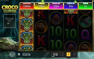 Croco Clover – Feature in play