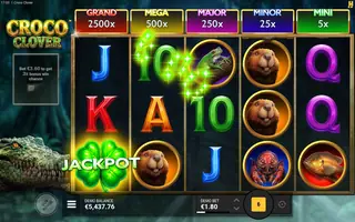 Croco Clover – Feature in play