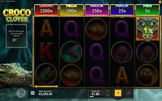 Croco Clover – Feature in play