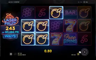 Laser Fruit – Winning spin