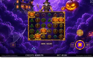 Pumpkin God 3000 – Winning spin