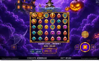 Pumpkin God 3000 – Feature in play