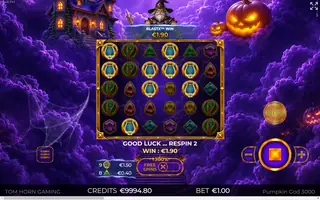 Pumpkin God 3000 – Feature in play