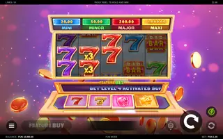 Piggy Reel 7s Hold and Win – Feature in play