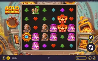 Gold Raiders – Feature in play