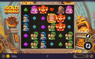 Gold Raiders – Feature in play