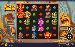 Gold Raiders – Feature in play