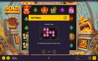 Gold Raiders – Paytable
