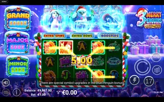 3 Merry Penguins – Feature in play
