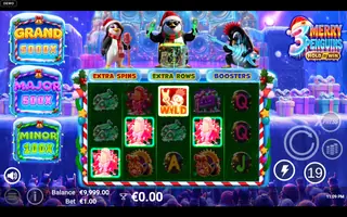3 Merry Penguins – Feature in play