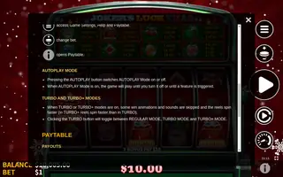 Joker’s Luck Xmas – Game rules