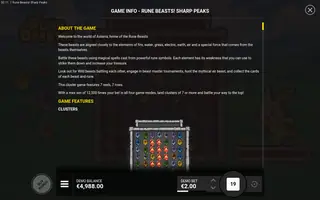 Rune Beasts! Sharp Peaks – Game rules