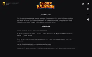 Chicken Halloween – Game rules