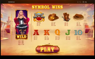Wild Wild Chest – Paytable