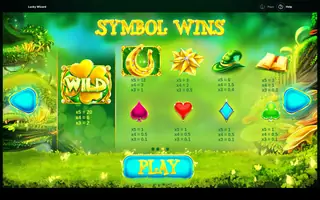 Lucky Wizard – Paytable