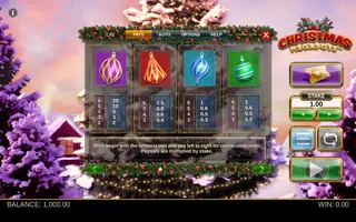 Christmas Megapots – Paytable